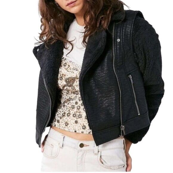 Urban Outfitters BDG Black Moto Jacket - Picture 1 of 7